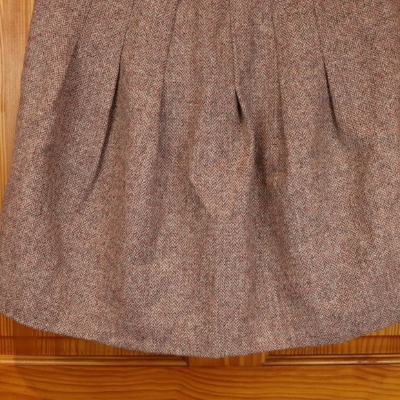 Gap Blush Pink Pleated Mini Skirt Herringbone 2 - Picture 4 of 8